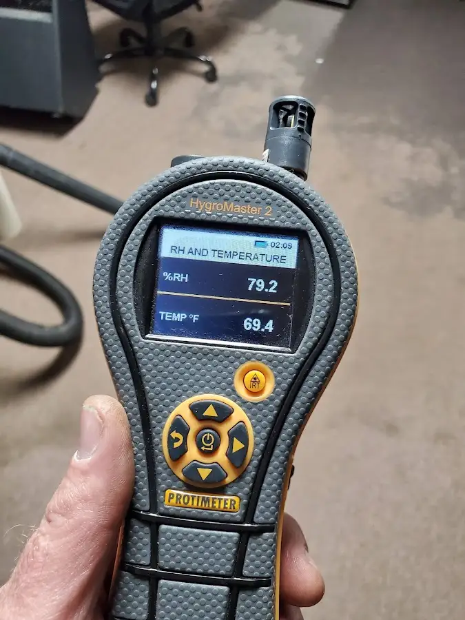 Moisture meter humidity assessment for Fire & Smoke Damage Restoration in Solon